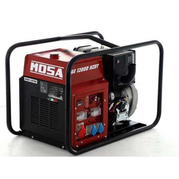GE 12000 HZDT dieselgeneraattori, 9,6 kW, 400 V, Hatz 1D90