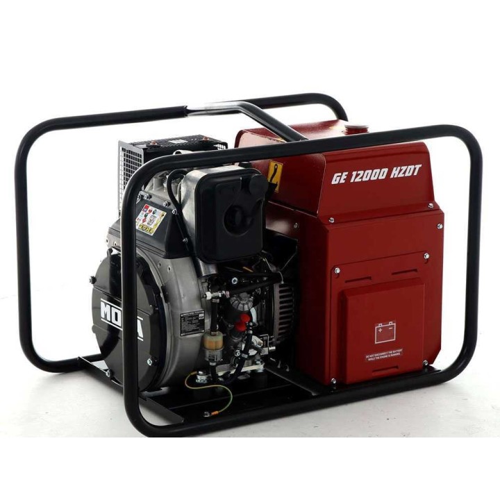 GE 12000 HZDT dieselgeneraattori, 9,6 kW, 400 V, Hatz 1D90