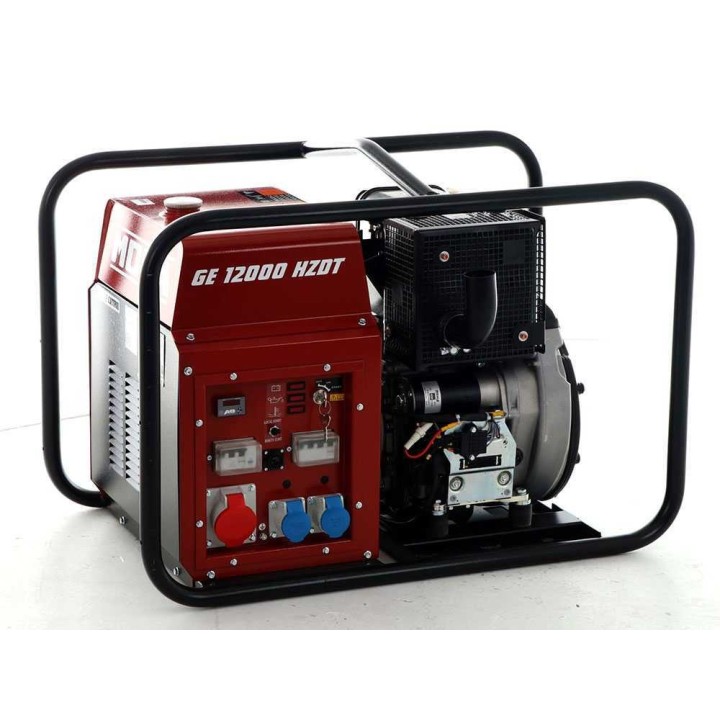 GE 12000 HZDT dieselgeneraattori, 9,6 kW, 400 V, Hatz 1D90