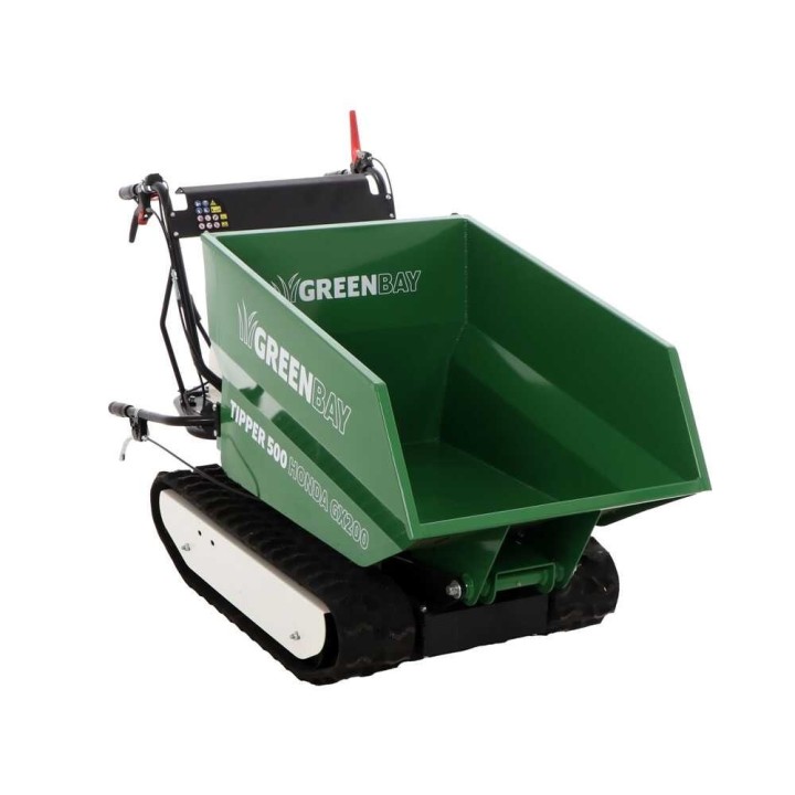 TIPPER 500 telaketjudumper, Honda GX200, 500 kg, 6 HP, 3 + 1 vaihdetta