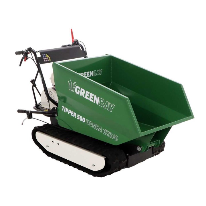TIPPER 500 telaketjudumper, Honda GX200, 500 kg, 6 HP, 3 + 1 vaihdetta