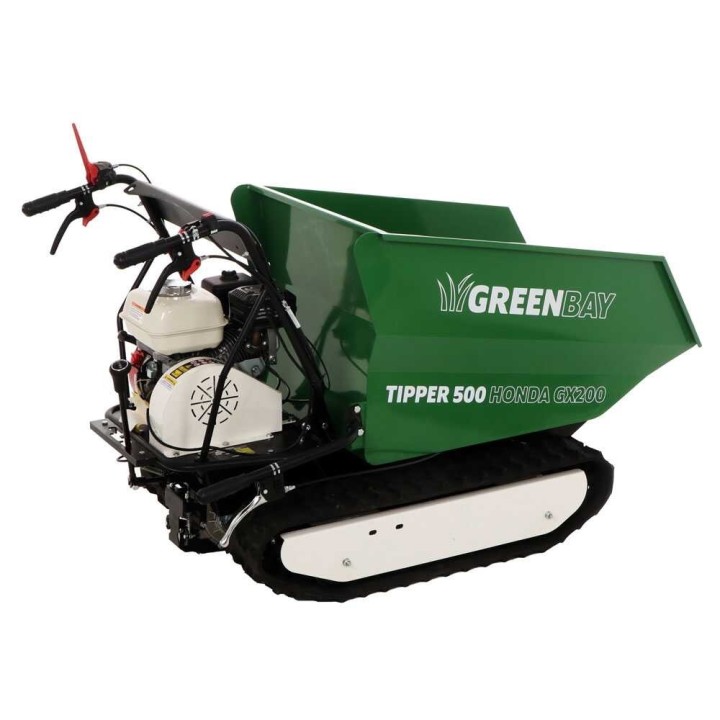 TIPPER 500 telaketjudumper, Honda GX200, 500 kg, 6 HP, 3 + 1 vaihdetta