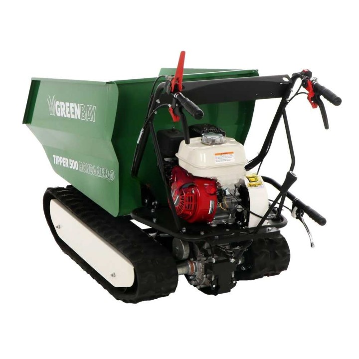 TIPPER 500 telaketjudumper, Honda GX200, 500 kg, 6 HP, 3 + 1 vaihdetta