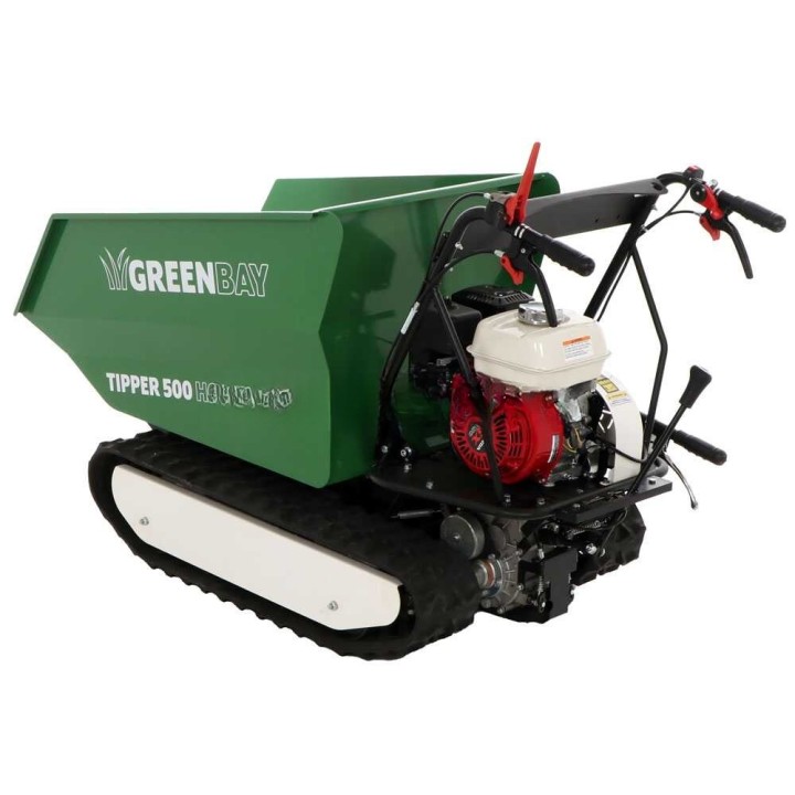 TIPPER 500 telaketjudumper, Honda GX200, 500 kg, 6 HP, 3 + 1 vaihdetta