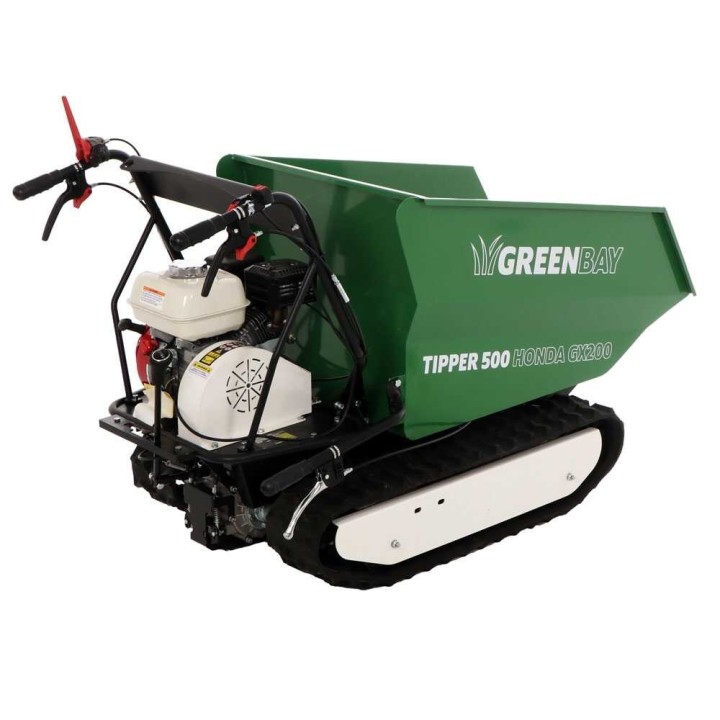 TIPPER 500 telaketjudumper, Honda GX200, 500 kg, 6 HP, 3 + 1 vaihdetta
