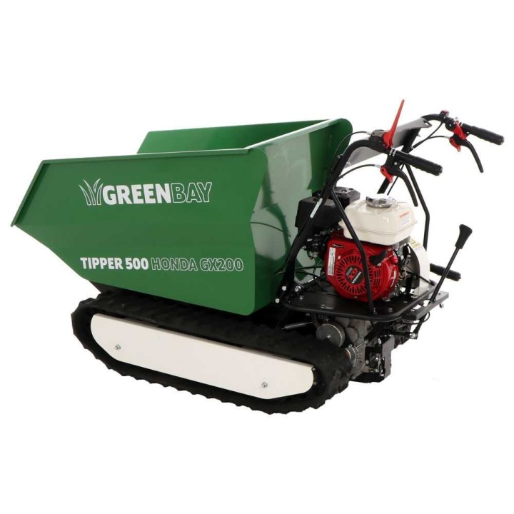 TIPPER 500 telaketjudumper, Honda GX200, 500 kg, 6 HP, 3 + 1 vaihdetta