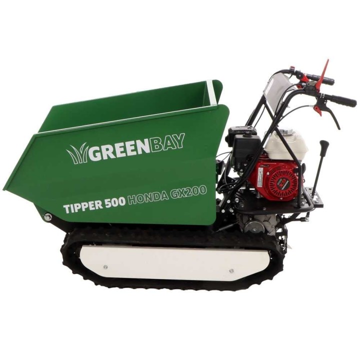 TIPPER 500 telaketjudumper, Honda GX200, 500 kg, 6 HP, 3 + 1 vaihdetta