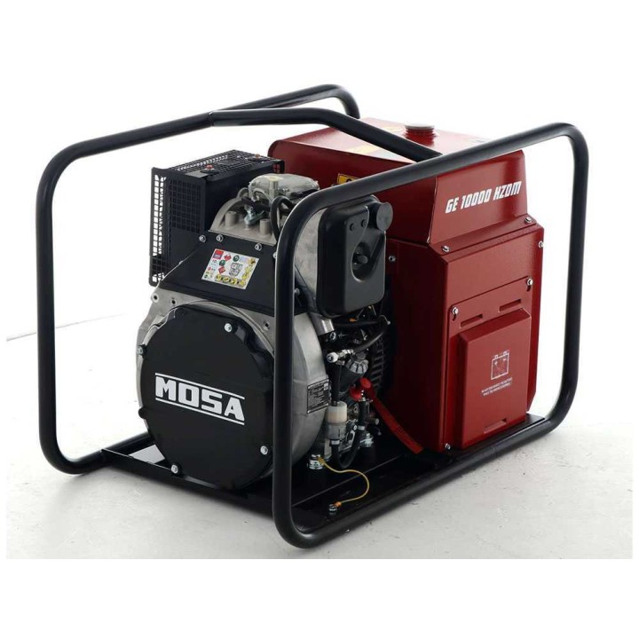 MOSA GE 10000 HZDM dieselgeneraattori, 9 kW, Hatz 1D90, AVR, yksivaiheinen
