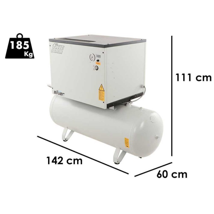 FIAC Light Silver LS 6-200 ruuvikompressori, 10 bar, 200 l, 400 V, 6 HP