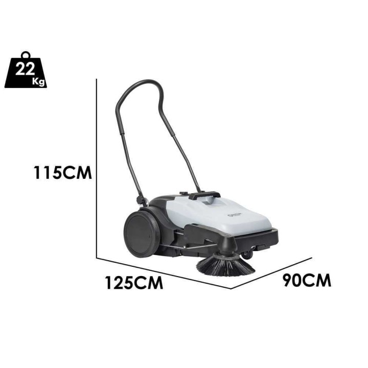 Nilfisk SW 200 työnnettävä lakaisukone, 48 cm, 38 l, 2 800 m²/h