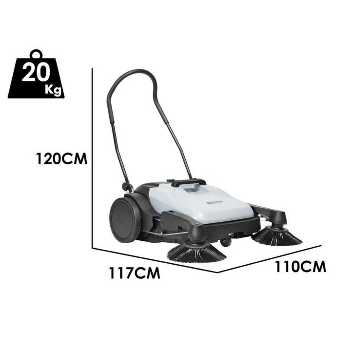 Nilfisk SW 250 työnnettävä lakaisukone, 48 cm, 38 l, 3 680 m²/h