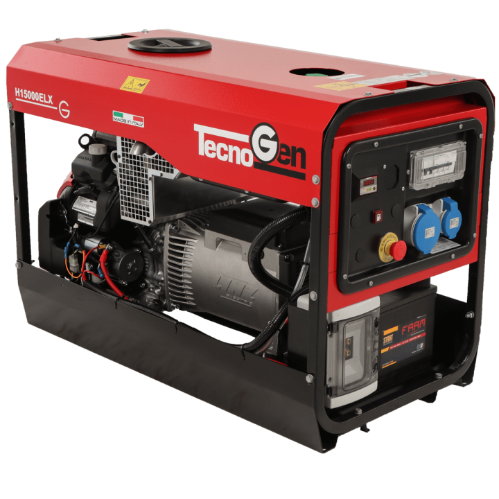 TecnoGen H15000ELX bensiinigeneraattori 9 4 kW jatkuva teho 10 4 kW 230 V