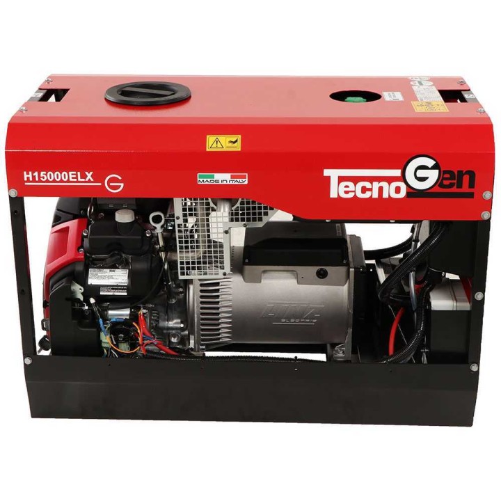 TecnoGen H15000ELX bensiinigeneraattori, 9,4 kW jatkuva teho, 10,4 kW, 230 V