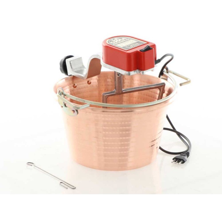 NuovaFac Cuoca Automatica sähköinen kuparikattila polentalle, 9 l, 5 W, 220 V