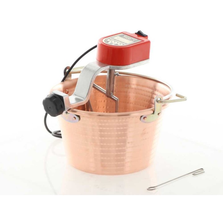 NuovaFac Cuoca Automatica sähköinen kuparikattila polentalle, 9 l, 5 W, 220 V