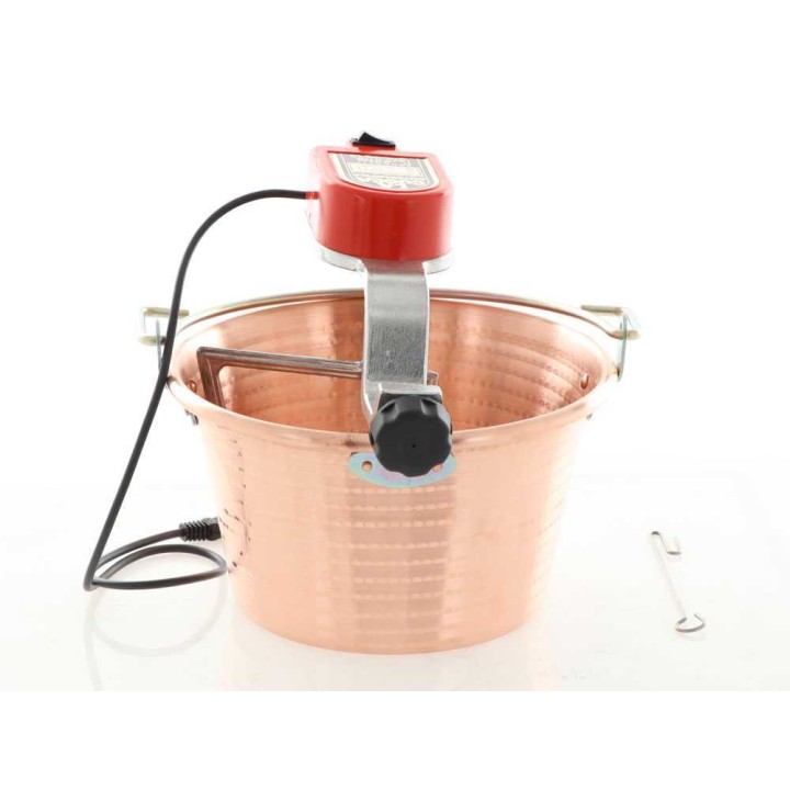 NuovaFac Cuoca Automatica sähköinen kuparikattila polentalle, 9 l, 5 W, 220 V