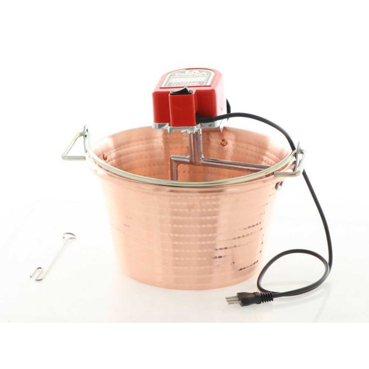 NuovaFac Cuoca Automatica sähköinen kuparikattila polentalle, 9 l, 5 W, 220 V