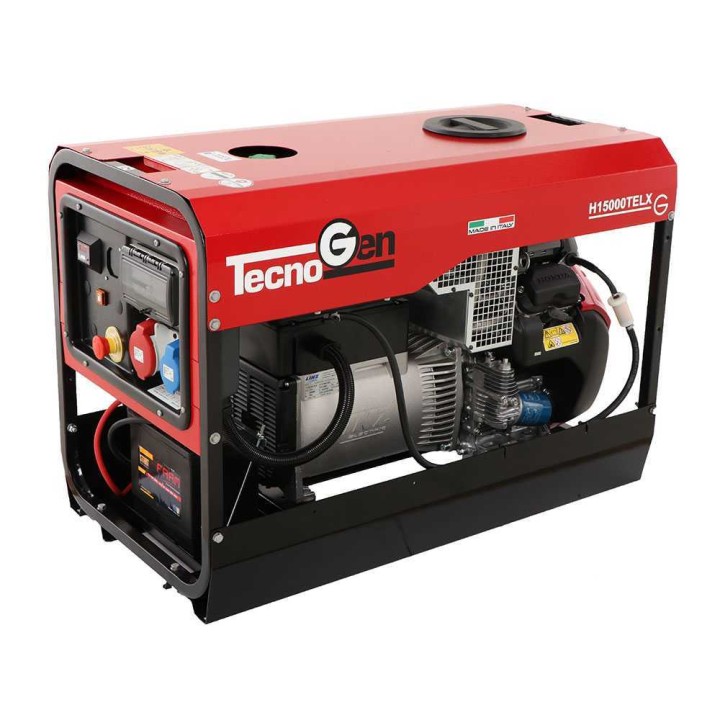 TecnoGen H15000TELX kolmivaiheaggregaatti, 10,4 kW, Honda GX 690