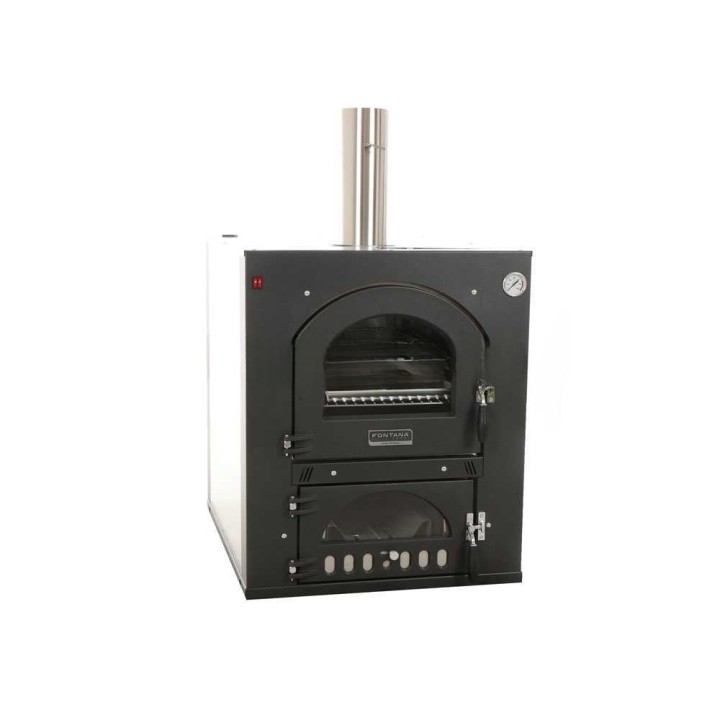 Fontana FOCO INCASSO 80X45 puulämmitteinen upotettava uuni, 3 paistotasoa