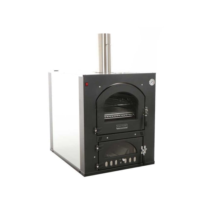 Fontana FOCO INCASSO 80X45 puulämmitteinen upotettava uuni, 3 paistotasoa