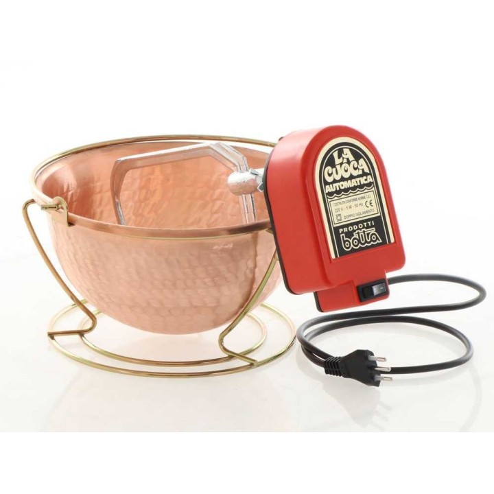 NuovaFac Cuoca Automatica kuparikattila polentalle, 3 l, 5 W, 220 V