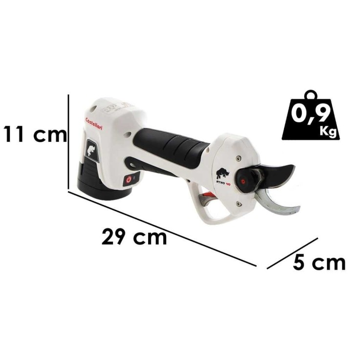 Castellari Ryno 40 sähköoksasakset, 2 × 14,4 V 2,5 Ah, 25 mm