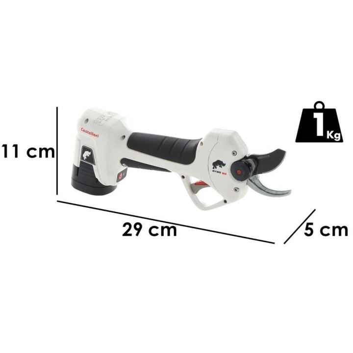 Castellari Ryno 50 akkukäyttöiset oksasakset, 2 × 14,4 V, 2,5 Ah