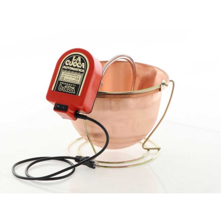 NuovaFac Cuoca Automatica polentakattila, sileä kupari, 4 l, 5 W, 220 V