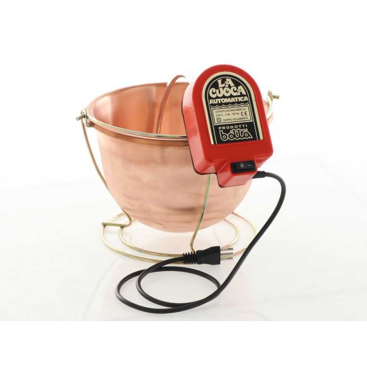 NuovaFac Cuoca Automatica polentakattila, sileä kupari, 4 l, 5 W, 220 V