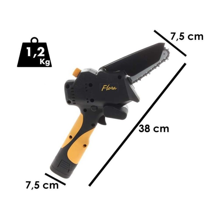 Agritec Flora PCP100A akkukäyttöinen oksasaha, 350 W, 2 akkua 14,4 V 2,6 Ah