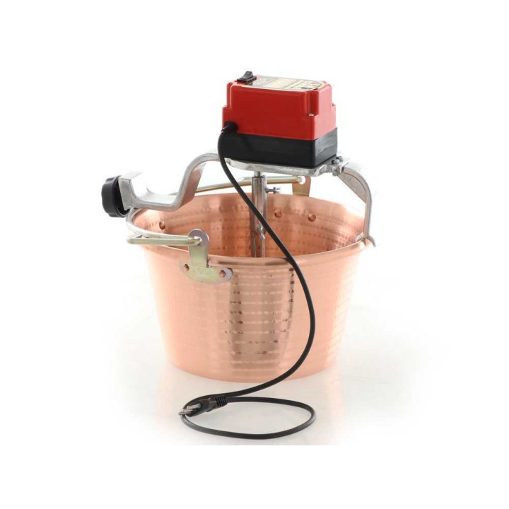 NuovaFac Cuoca Automatica sähköinen kuparikattila polentalle, 9 l, 24 W