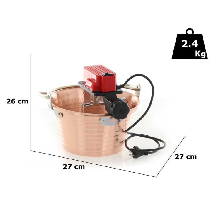 Cuoca Automatica polentakattila, martioitu kupari, 4 l, 5 W, 220 V