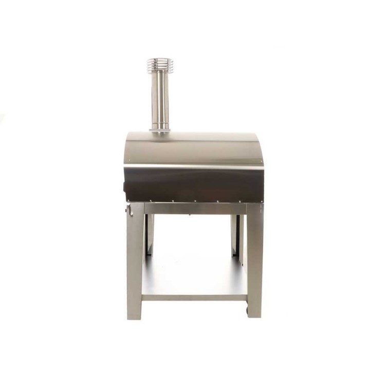 Fontana MARINARA INOX -kaasu-uuni kärryllä, 80 × 80 cm