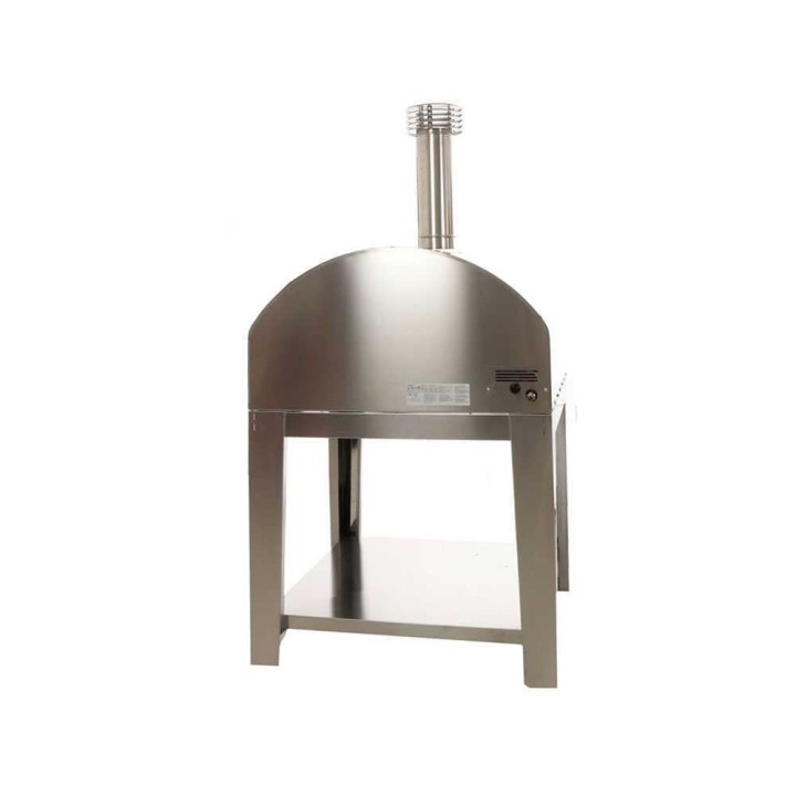 Fontana MARINARA INOX -kaasu-uuni kärryllä, 80 × 80 cm