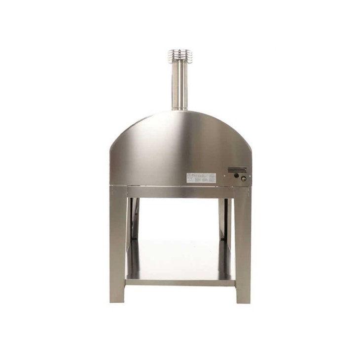 Fontana MARINARA INOX -kaasu-uuni kärryllä, 80 × 80 cm
