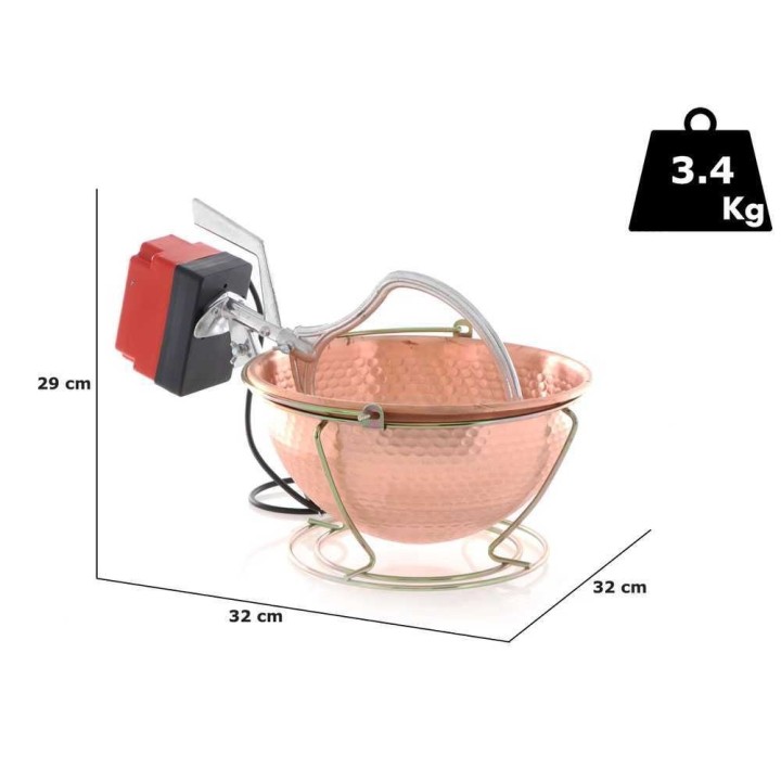 Cuoca Automatica sähköinen kuparipata polentalle, 6 l, 24 W, 220 V