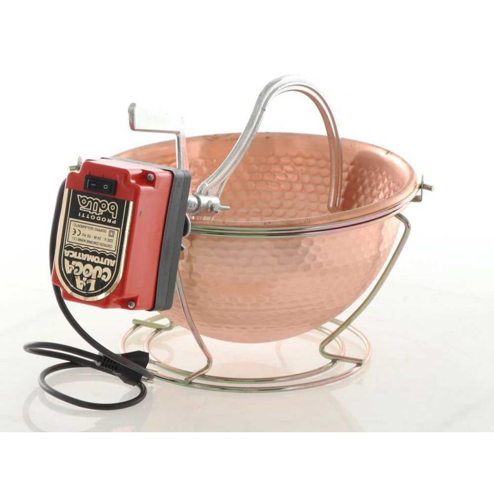 Cuoca Automatica sähköinen kuparipata polentalle, 6 l, 24 W, 220 V
