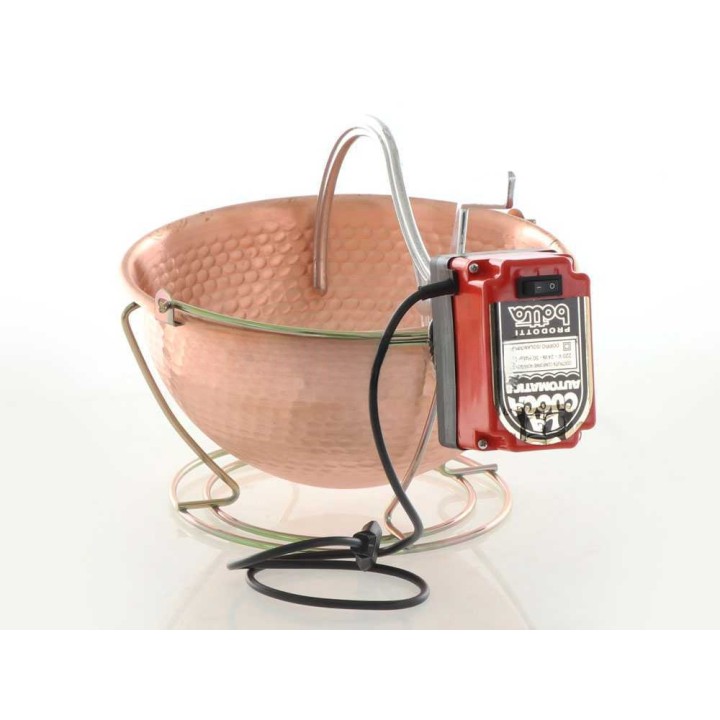 Cuoca Automatica sähköinen kuparipata polentalle, 6 l, 24 W, 220 V