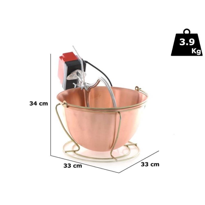 Cuoca Automatica sähköinen polentakattila, kupari, 9 l, 24 W, 220 V