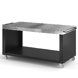 PIZZA DESK tukipöytä pizza uuneille 180 90 cm ruostumaton teräs