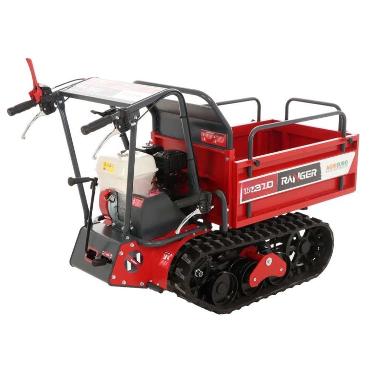 Ranger M370 telaketjukuljetin, Honda GX160, 350 kg, laajennettava kuormalava