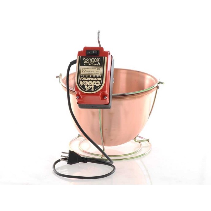 NuovaFac Cuoca Automatica polentakattila, kupari, 4 l, 24 W, 220 V