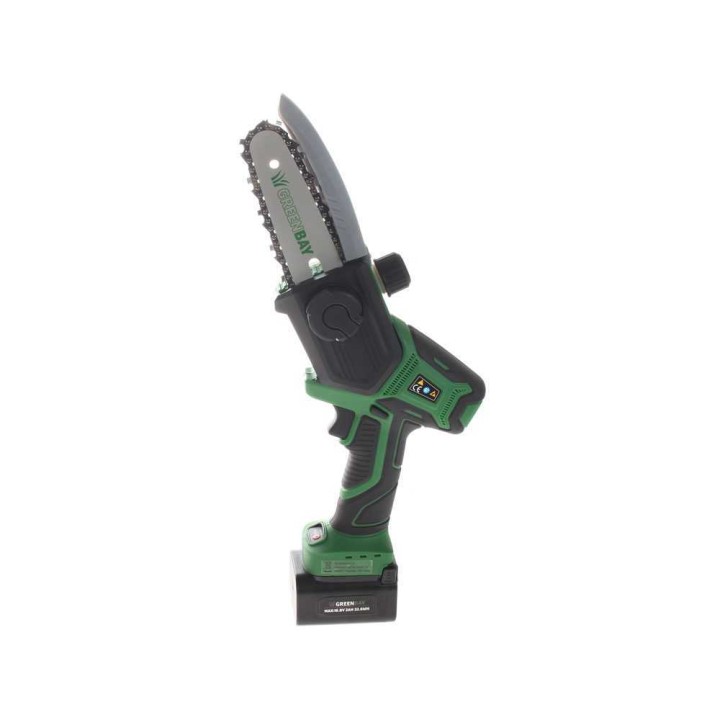 GreenBay TopSaw 5C akkukäyttöinen oksasaha, teleskooppivarsi, 2 akkua