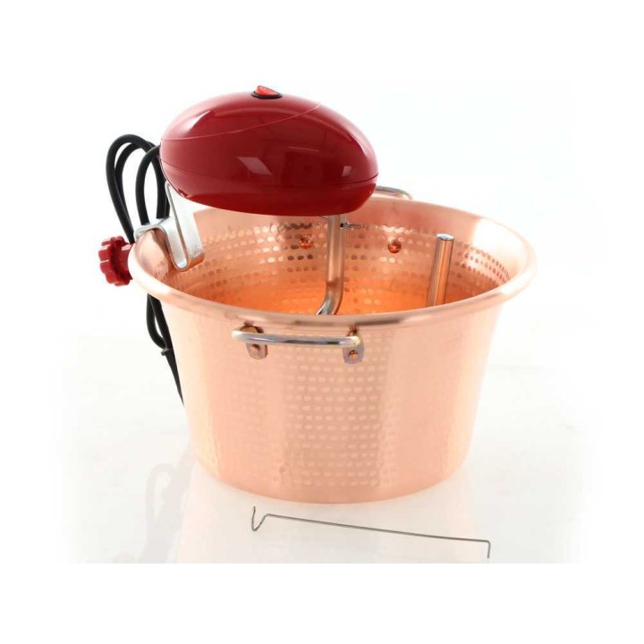 Macom Polentino sähköpata polentalle, vasaroitu kupari, 31 cm, 4 W, 220 V