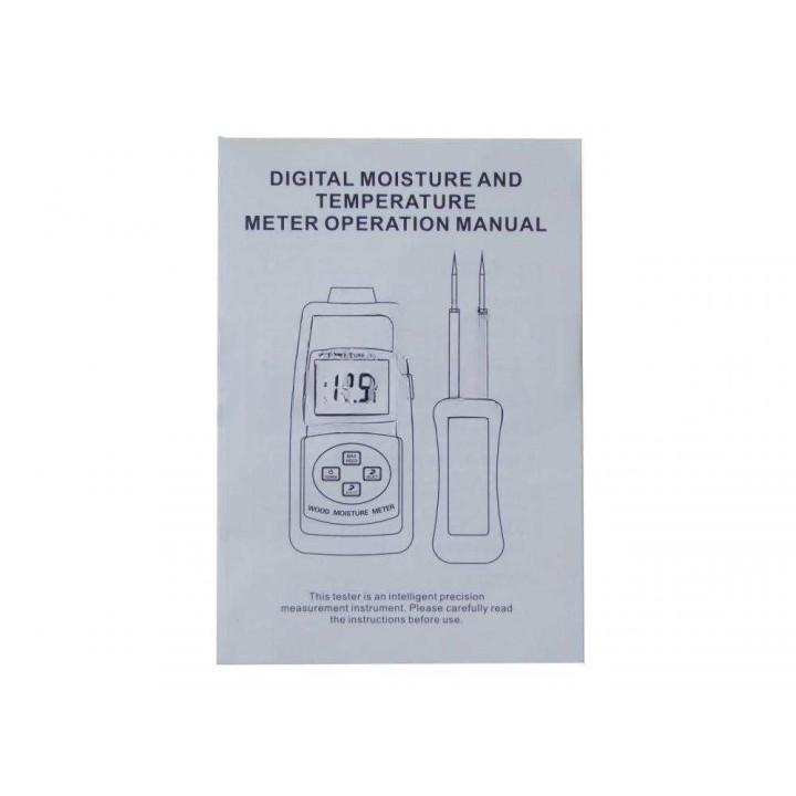 MD 7820 digitaalinen puunkosteusmittari, 4 toimintatilaa, lämpötilan mittaus