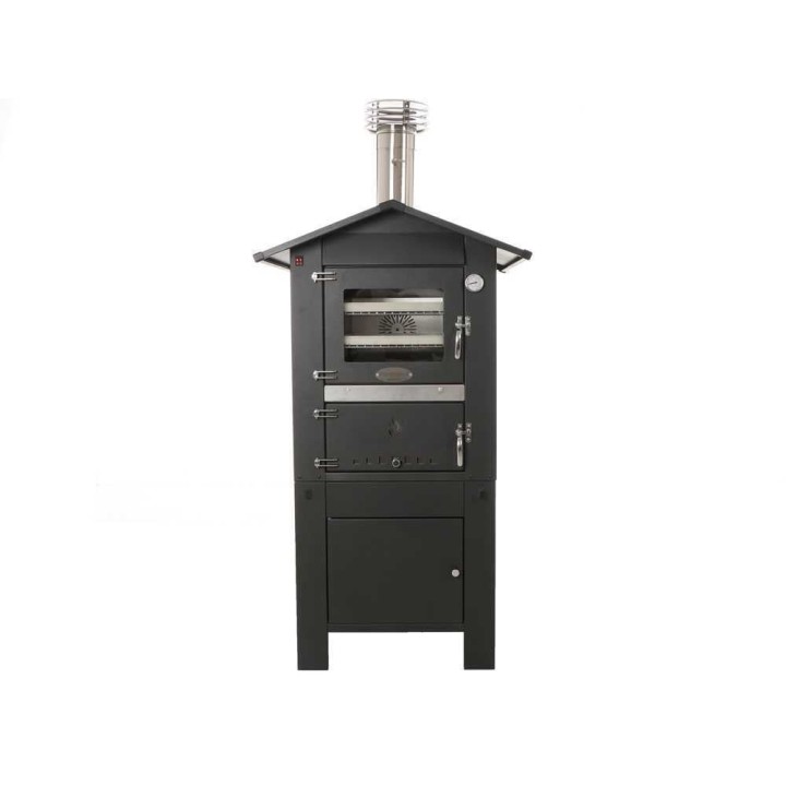 Fontana ITALIA PREMIUM puulämmitteinen ulkouuni 57 × 42 cm, 3 tasoa