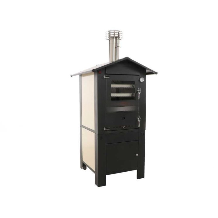 Fontana ITALIA PREMIUM puulämmitteinen ulkouuni 57 × 42 cm, 3 tasoa