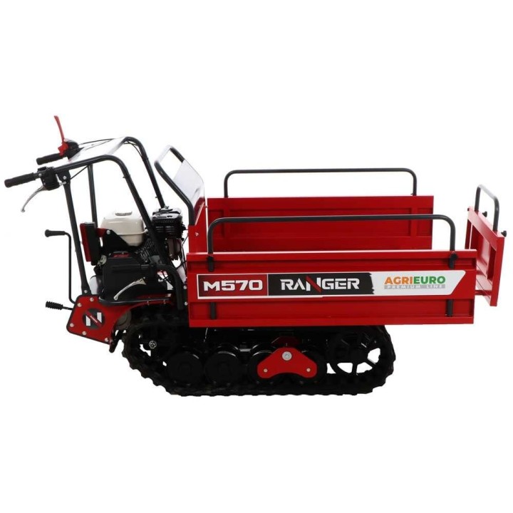 RANGER M570-E telaketjusiirtovaunu, Honda GX200, 6,5 HP, sähköinen käynnistys