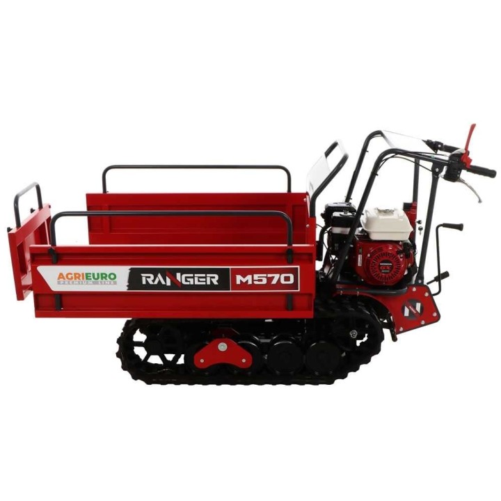 RANGER M570-E telaketjusiirtovaunu, Honda GX200, 6,5 HP, sähköinen käynnistys