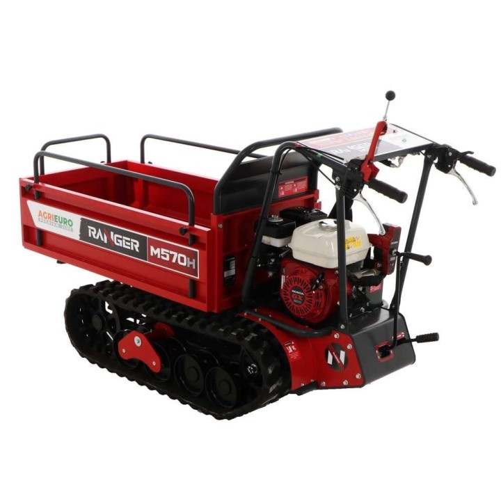 Ranger M570 H-E telaketjukuljetin, Honda GX200, sähkökäynnistys, 500 kg